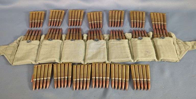 8mm Mauser Ammo, Approx 100 Rds, Some In Bandolier, Local Pickup Only image