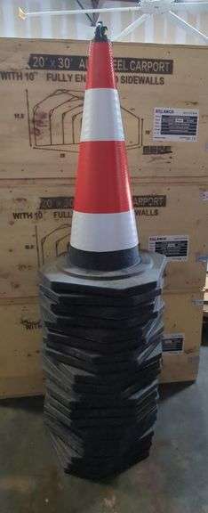 Safety Traffic Cones, Qty 20 image
