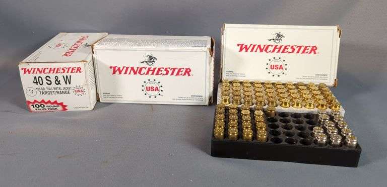 Winchester, Remington, And Speer .40 S&W Ammo, Approx 283 Rds, Local Pickup Only image