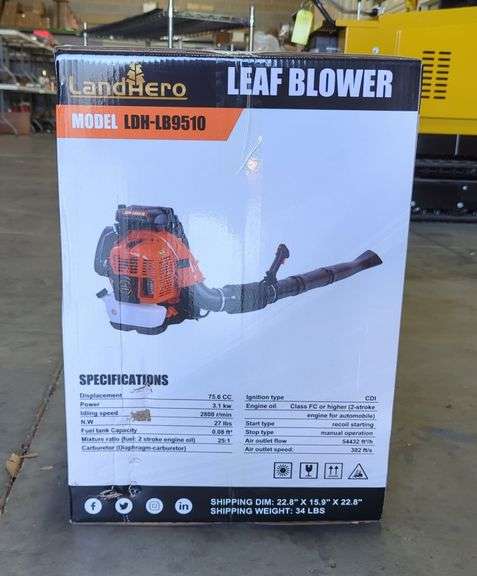2025 Landhonor LDH-LB8850 Leaf Blower, Unused image