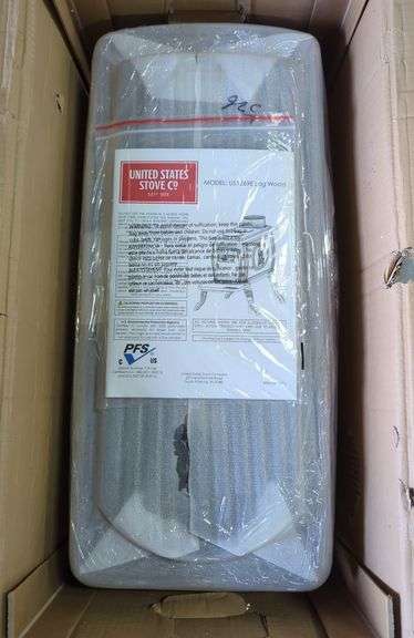 United States Stove Co Model US1269E Log Wood Stove Unassembled In Box image