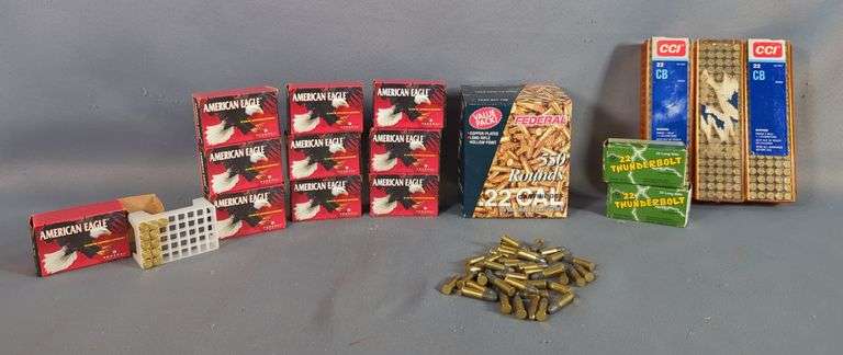 Federal, American Eagle, CCI, And Remington .22 LR And .22 CB Ammo, Approx 1362 Total Rds, Local Pickup Only image