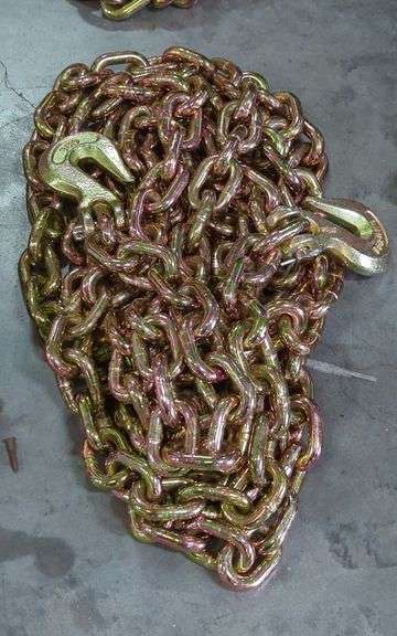 Heavy Duty 3/8" Tow Chain With Forged Steel Hooks image