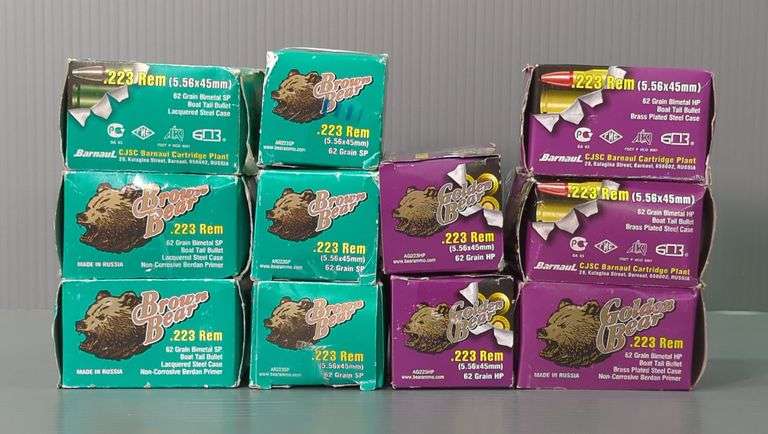 Golden Bear .223 Rem Ammo, Approx 220 Rds, Local Pickup Only image
