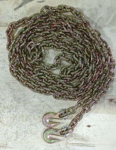 Heavy Duty 5/16" Tow Chain With Forged Steel Hooks image