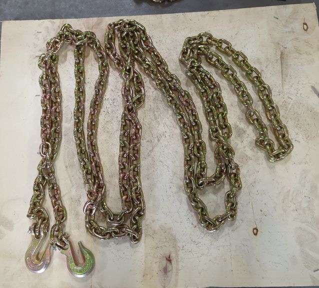Heavy Duty 5/16" Tow Chain With Forged Steel Hooks image
