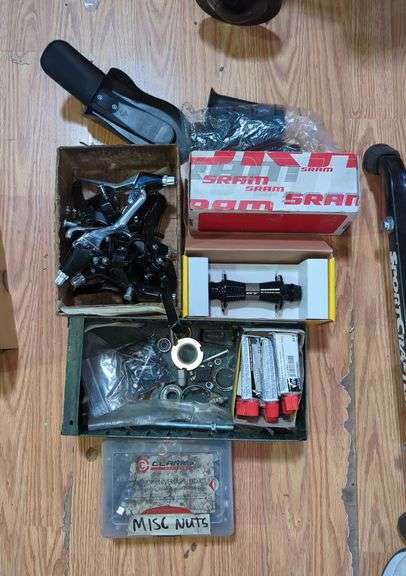 Bicycle Parts Including Levers, Hubs, Rim Cement And More image