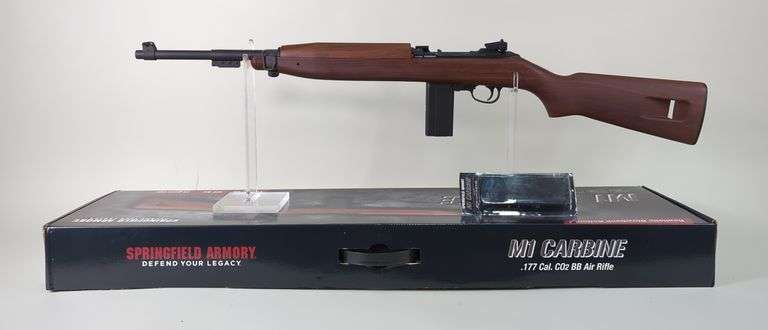 Springfield Armory US Carbine M1 .177 Cal  CO2 Airgun SN# 000000491, Blowback Action, 2 Total Mags, Paperwork, In Box image