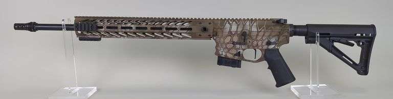 Nemo Arms Battlelight 1.0 .224 Valkyrie/ 6.8mm  Rifle SN# BLNI 02136, Adjustable Stock image