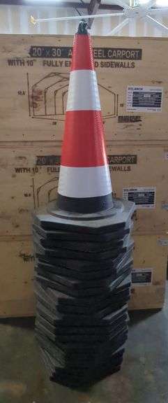 Safety Traffic Cones, Qty 20 image