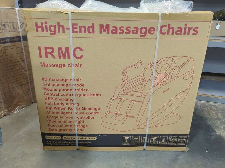 2025 IRMC Massage Chair, Unused, See Lot #238 For Pictures Of Massage Chair Unboxed image