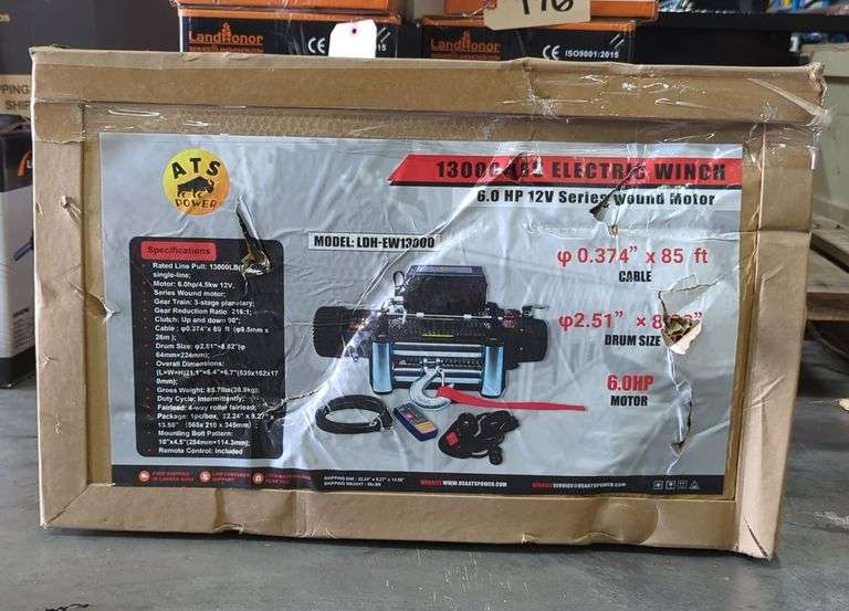 2025 Landhero PL-P13000 Electric Winch, Unused image