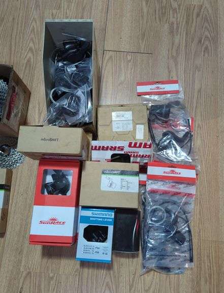 Bicycle Shifters Brands Include Shimano, SRAM, MicroShift, SunRace And More, Contents Of Tub image