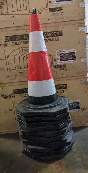 Safety Traffic Cones, Qty 10 image