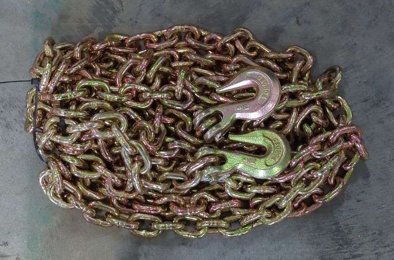 Heavy Duty 5/16" Tow Chain With Forged Steel Hooks image