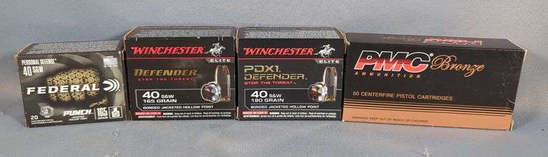 Winchester, Federal, And PMC Bronze .40 S&W Ammo, Approx 110 Rds, Local Pickup Only image