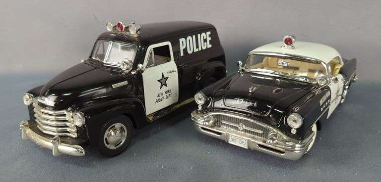 Diecast Police Car Models, Qty 2 image