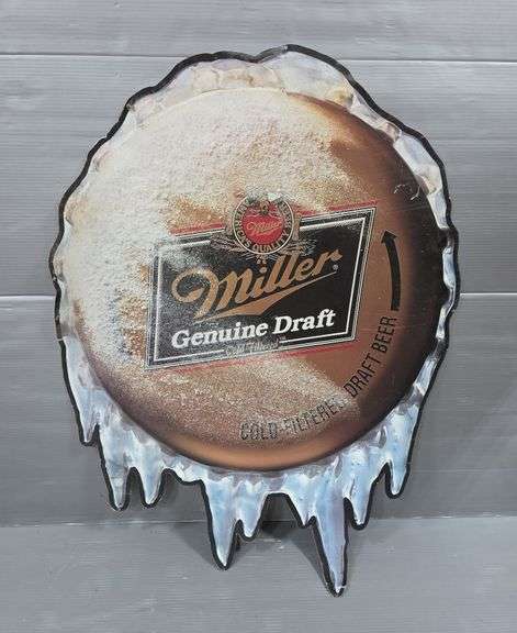 Miller Genuine Draft Beer Metal Sign image