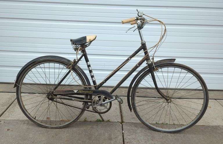 Hercules 26" Bike, Made In England, Brakes Need Repair, Tires Need Air/Replaced image