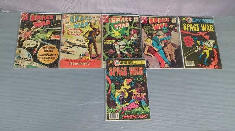 Charlton Comics Group Space War Comic Books, Total Qty 6 image