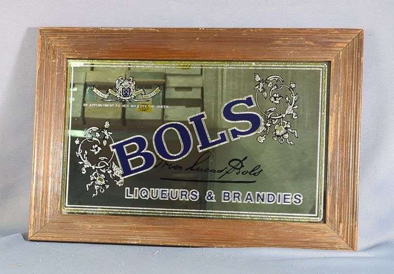 Bols Liqueurs & Brandies Advertising Framed Mirror image