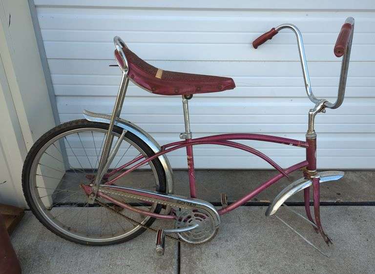Sears & Roebuck Spyder 24" Bike With Banana Seat And High Bars, No Front Wheel image