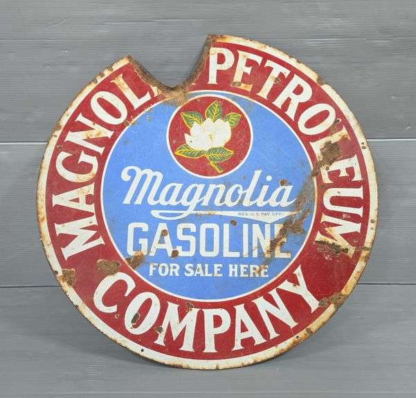 Magnolia Gasoline Company Advertising Sign image