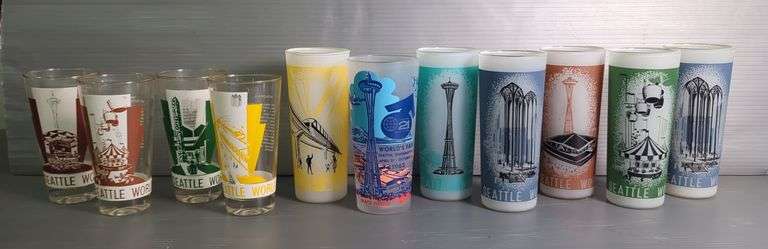 Seattle World's Fair 1962 Souvenir Glasses image