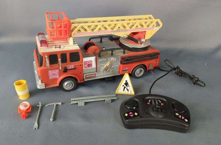 Vintage Style RC Fire Truck Rescue Boom image