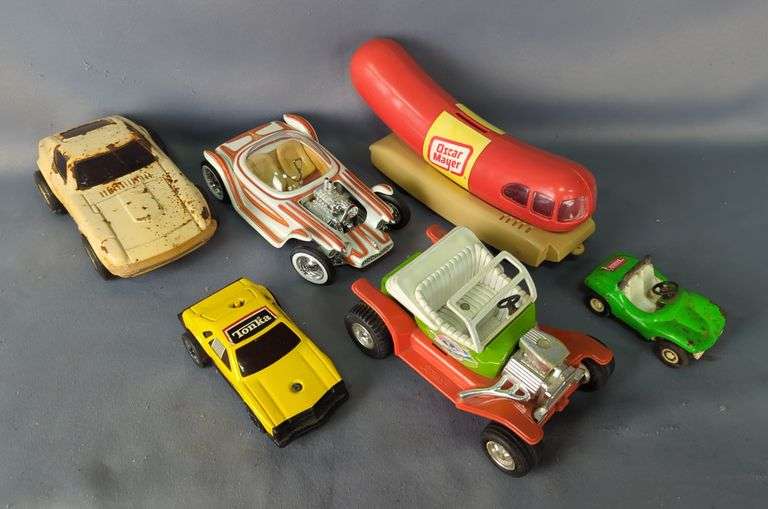 Tonka and Hot Wheels Diecast Cars, Qty 6 image