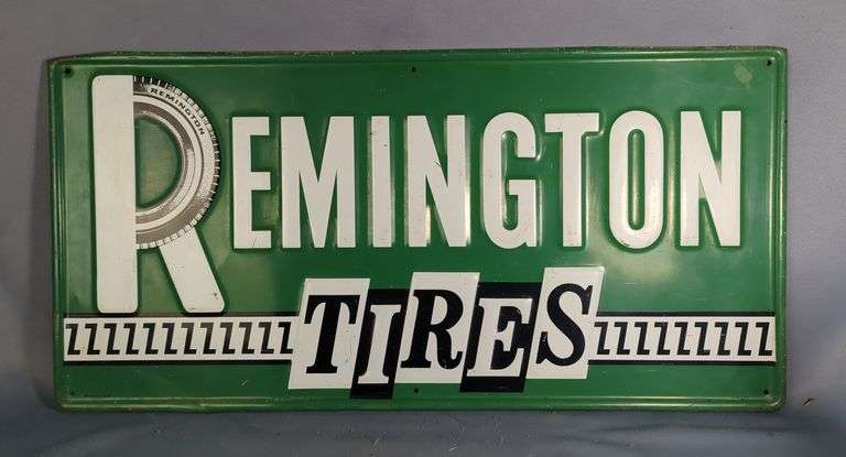 Remington Tires Metal Advertising Sign image