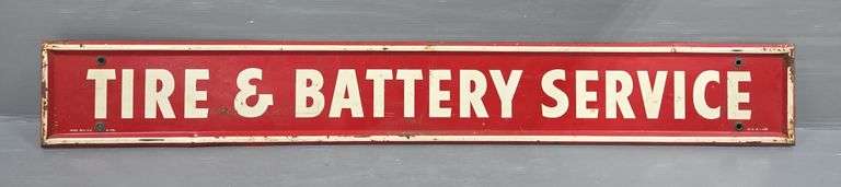 Tire & Battery Service Metal Sign image