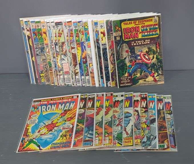 Marvel Comics The Invincible Iron Man And Tales Of Suspense Featuring Iron Man And Captain America Comic Books, Approx Qty 33 image