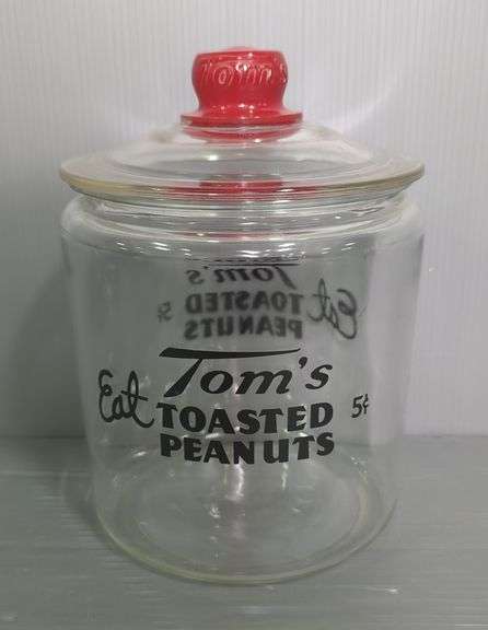 Tom's Toasted Peanuts Glass Jar with Lid image