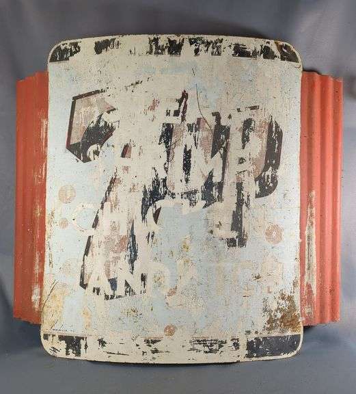 7-Up Soda Metal Advertising Sign, Dated 1952 image