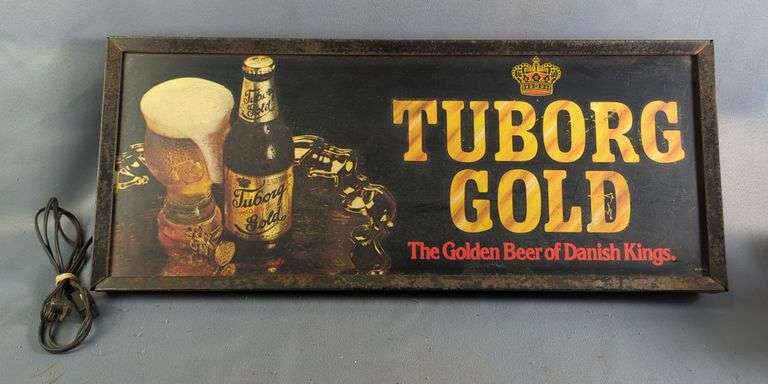 Tuborg Gold Beer Lighted Advertising Sign image