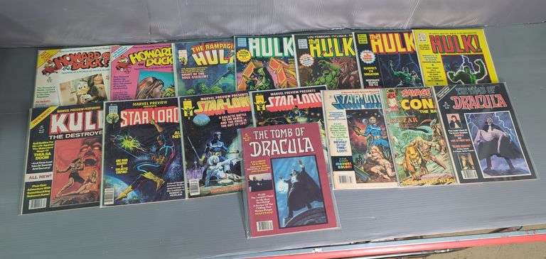 Marvel Magazines Including Kull The Destroyer, Howard The Duck, Star-Lord, And More, Total Qty 15 image