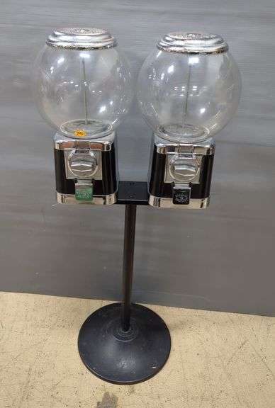 Gumball Gourmet Double Gumball Vending Machine On Stand image