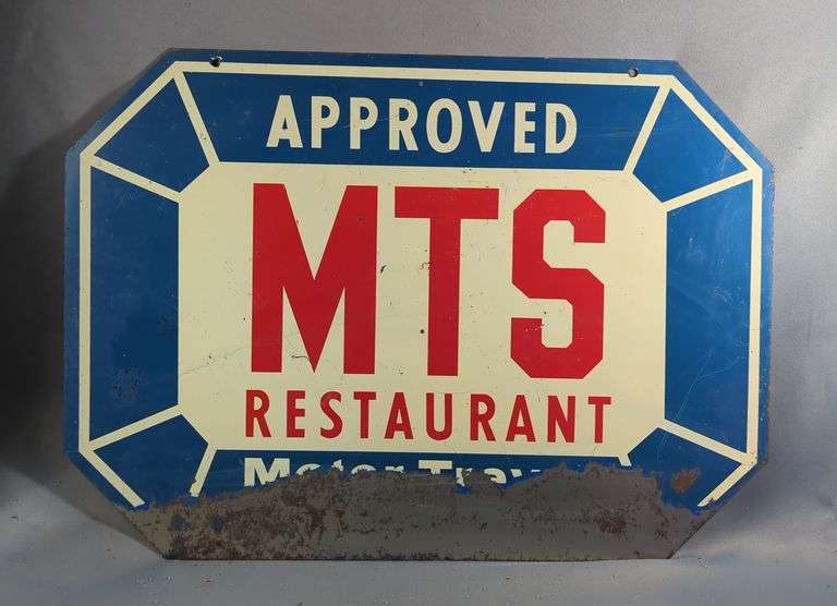 Double-Sided MTS Restaurant Metal Sign image