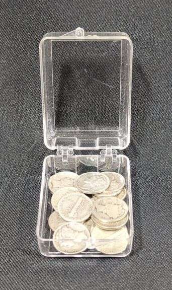 Mercury Dimes, Qty 18, Years Range 1916-1945 image