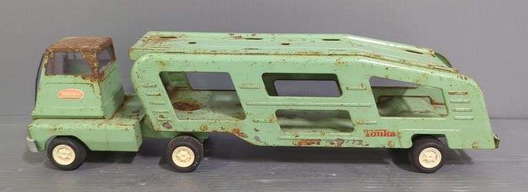 Tonka Pressed Steel Car Carrier Transport Truck image