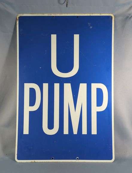 Vintage 'U Pump' Sign image