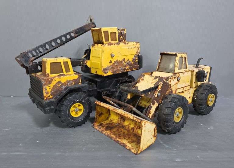 Tonka Turbo-Diesel Crane and Loader Toys image