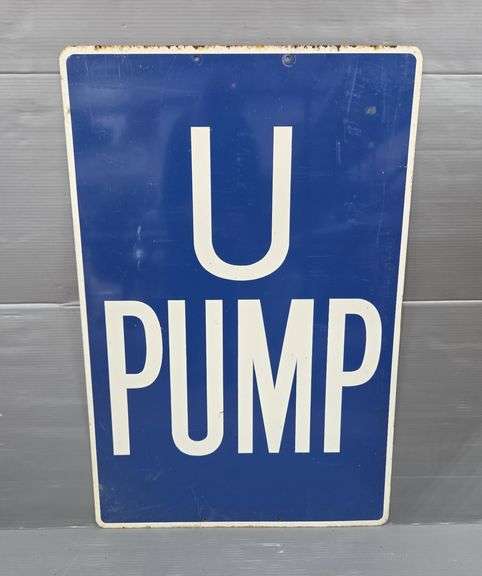 "U Pump" Gas Station Advertising Sign image