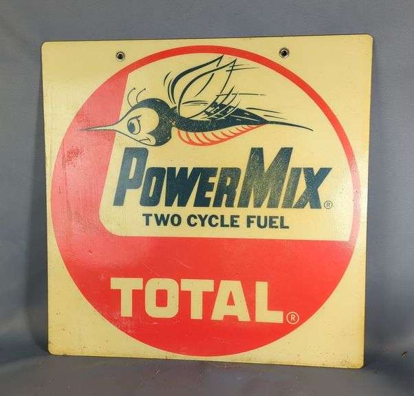 TOTAL PowerMix Two Cycle Fuel Advertising Sign image