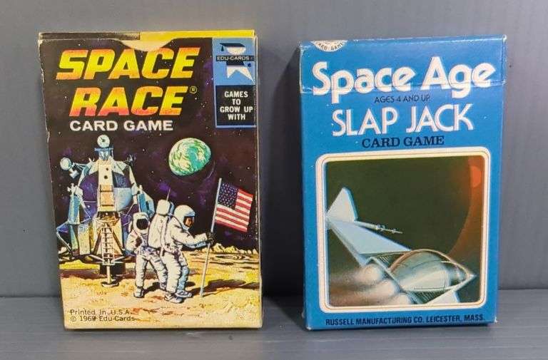 Space Race and Space Age Slap Jack Card Games image