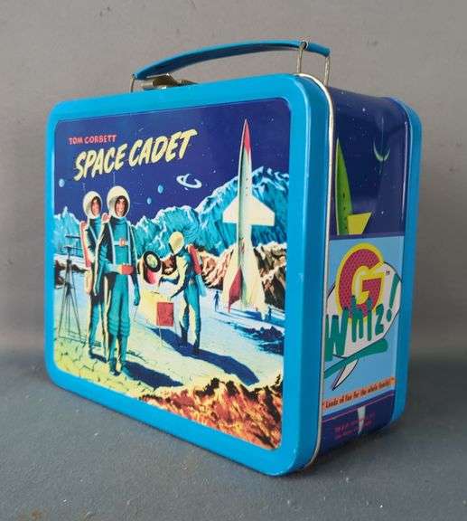 Tom Corbett Space Cadet Metal Lunchbox with Planet Graphics image