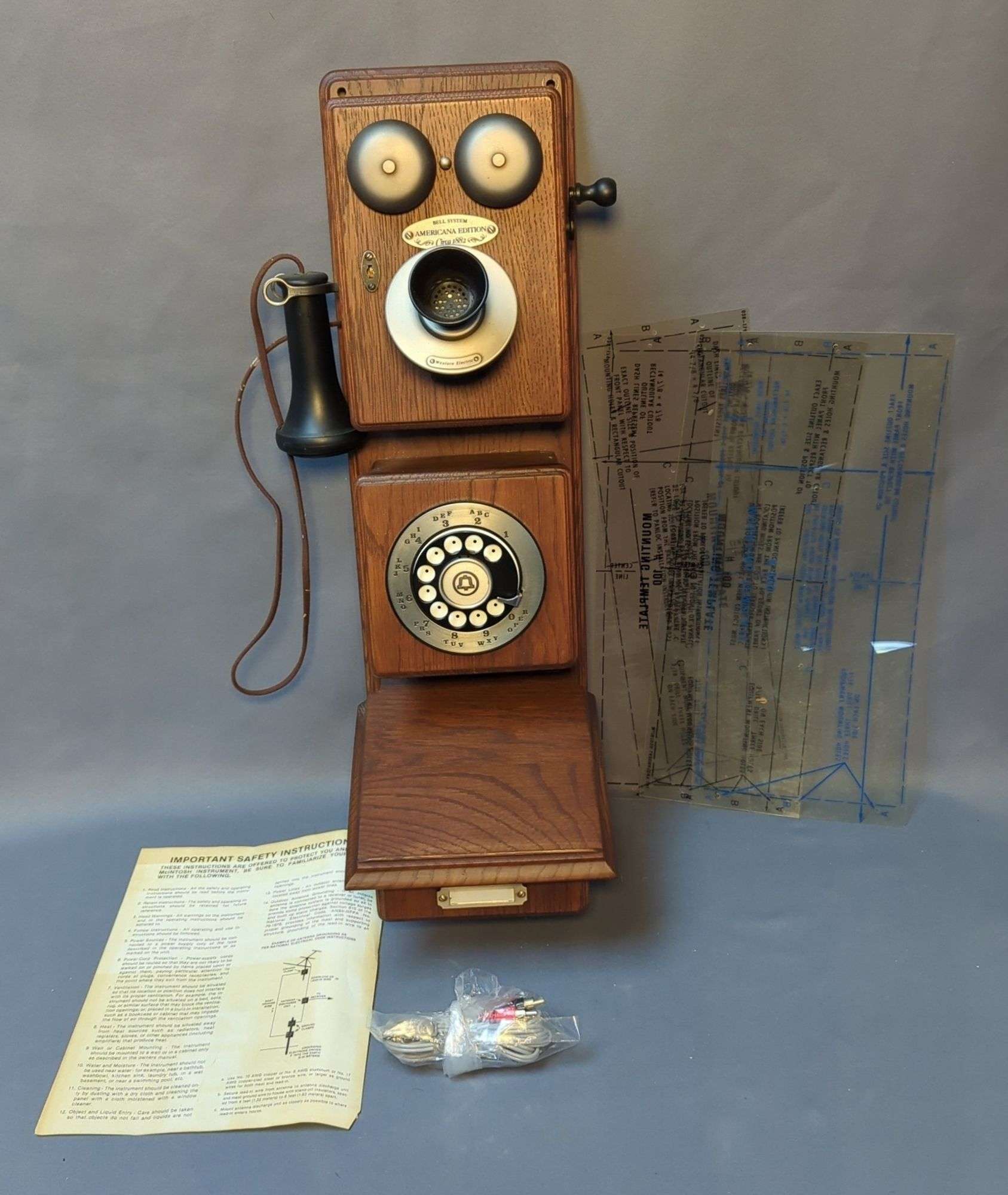 Western Electric Bell System Americana Edition Wall Phone