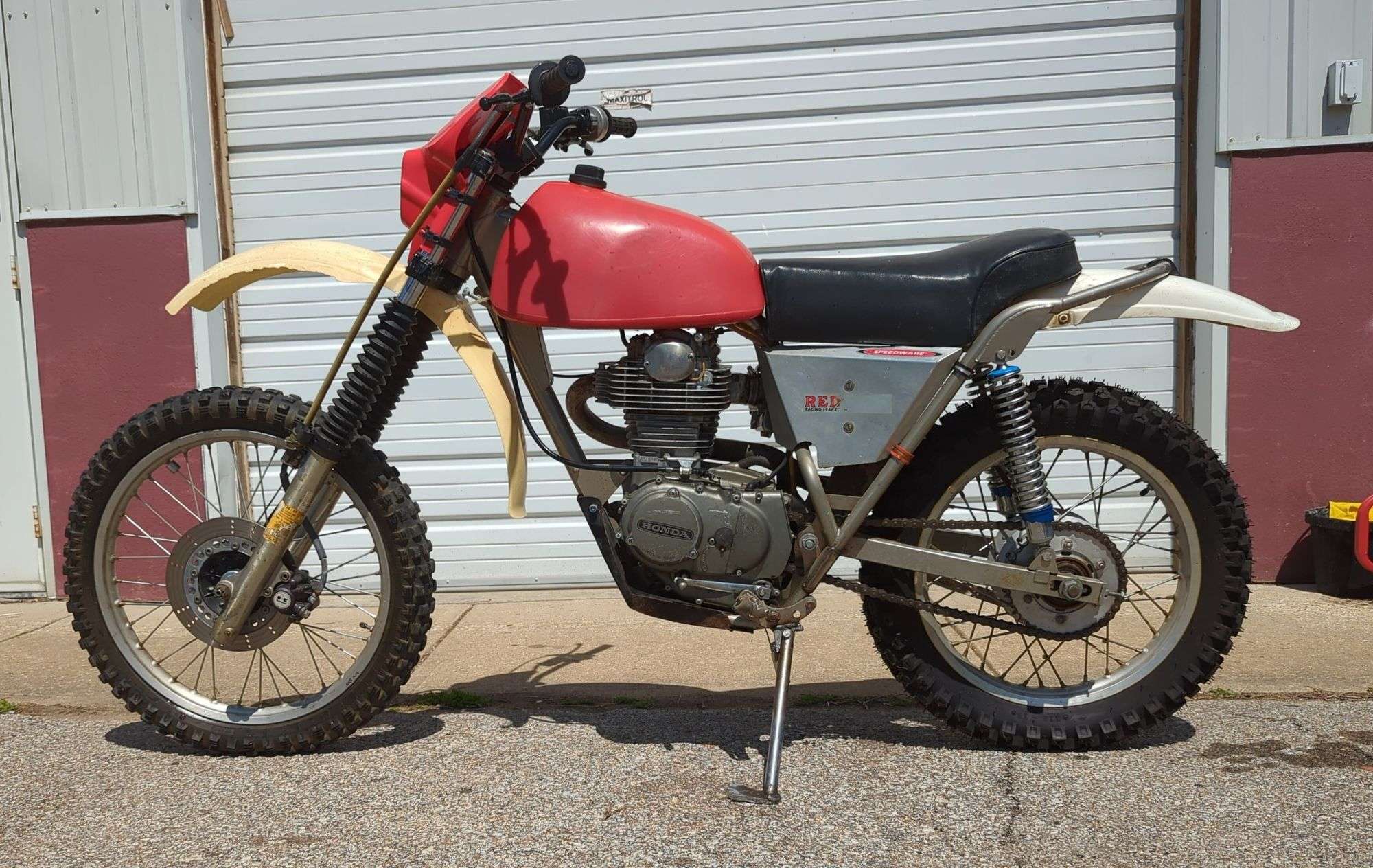 Redline Nickel Plated Framed Honda XL350 Side Port Motorcycle