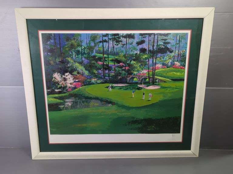Mark King (English, 1931-2014) "Augusta #11', Lithograph Of Painting, Signed And Numbered XXXVII/C (37/100), Framed And Matted, 45" X 52.75", Has Some Water Damage